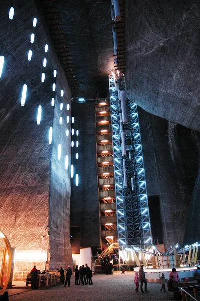 Turda podzemní solný důl, Sedmihradsko, Rumunsko — Stock fotografie