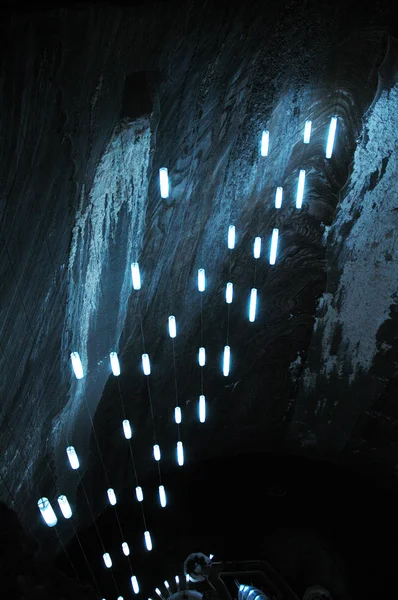 Подземная соляная шахта Turda, Трансильвания, Румыния — стоковое фото