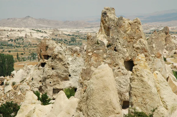 Columnas de piedra en Capadocia, Turquía — Foto de Stock