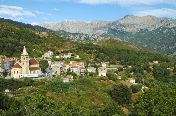 Das Dorf vivario, haute-corse, Korsika, Frankreich — Stockfoto