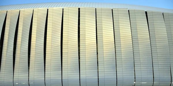 Детали современной архитектуры, внешний вид стадиона — стоковое фото