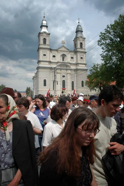 Hungarian pilgrims — Stock Photo, Image