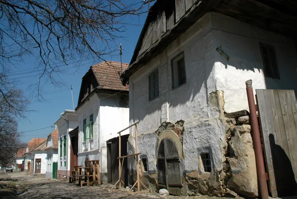 Case medievali a Rimetea, Torocko, Transilvania — Foto Stock