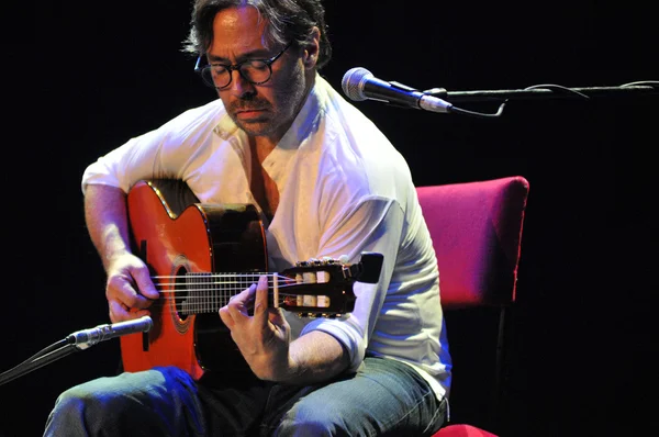 stock image Guitarist legend Al di Meola playing live