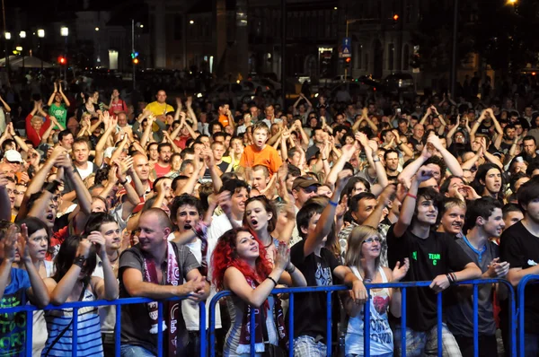 Audiencia pública en un concierto — Foto de Stock