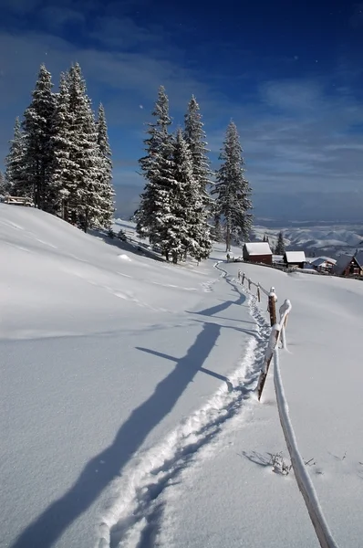 Inverno in montagna — Foto Stock