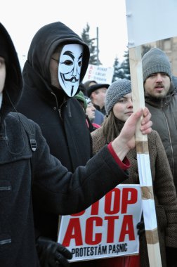 Acta karşı protesto