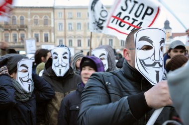 Acta karşı protesto