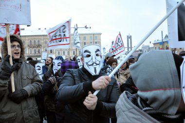 Acta karşı protesto