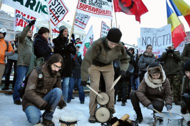 Acta karşı protesto