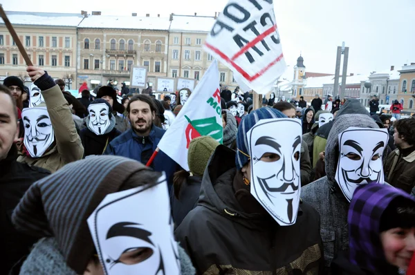 Acta karşı protesto — Stok fotoğraf