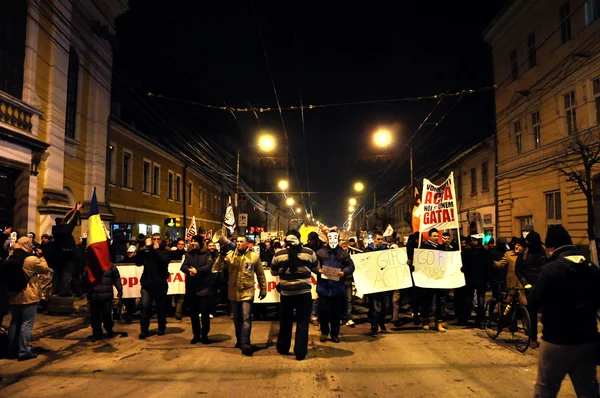Protestando contra el ACTA — Foto de Stock