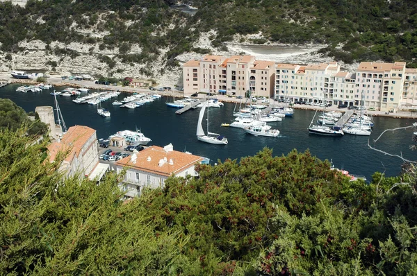 Bonifacio harbor, Korsika — Stok fotoğraf