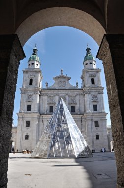 The baroque dome cathedral of Salzburg, Austria clipart