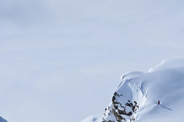 美しい雪の山の尾根オーストリア アルプスと c — ストック写真