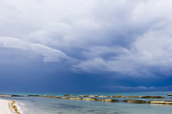 stock image CLOUDY BEACH IN MEXICO