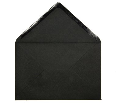 Black envelope clipart