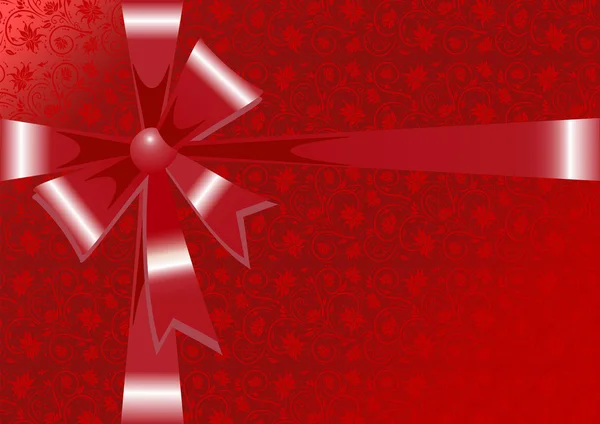 Envoltura de regalo en colores rojos — Vector de stock