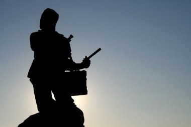 Drummer silhouette clipart