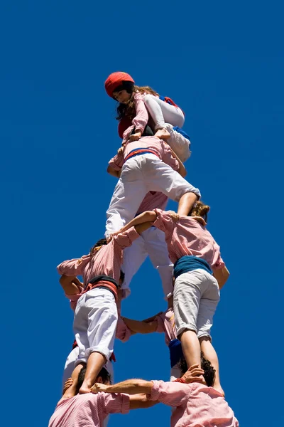 stock image Castellers of Tarragona