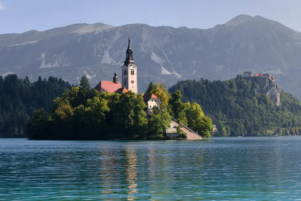Island and castle of Bled — Stock Photo, Image