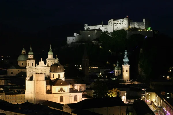 Salzburgo de noche — Foto de Stock