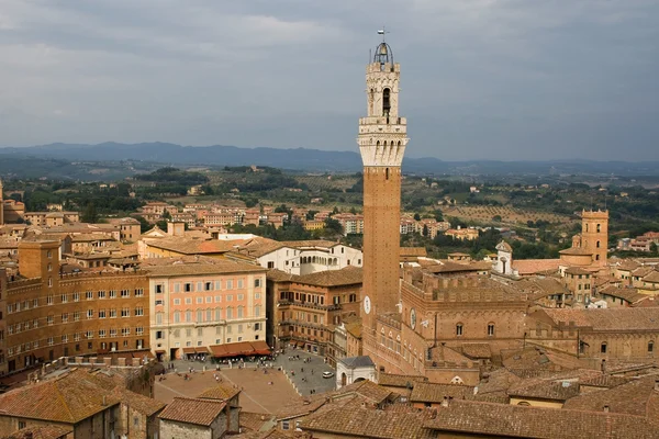 A paisagem urbana de Siena — Fotografia de Stock