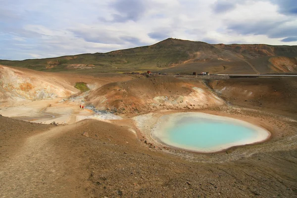 Viti krater hot springs — Zdjęcie stockowe