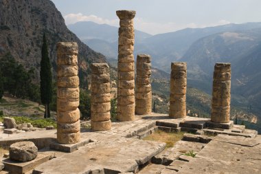 Columns of the Temple of Apollo clipart