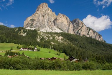 Sassongher from Corvara in Badia clipart