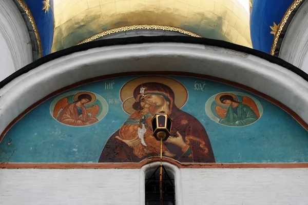 Icon on the Assumption church building in Trinity Sergius Lavra, Sergiev Po