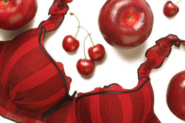 Red bra fruits clipart