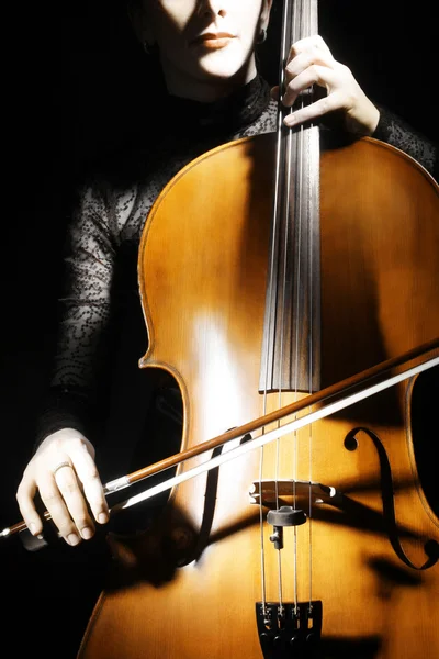 Cello klassieke muzikant cellist. — Stockfoto