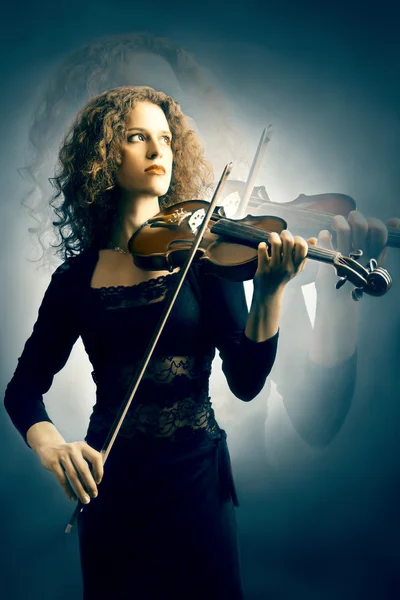 Musiker violin violinist — Stockfoto