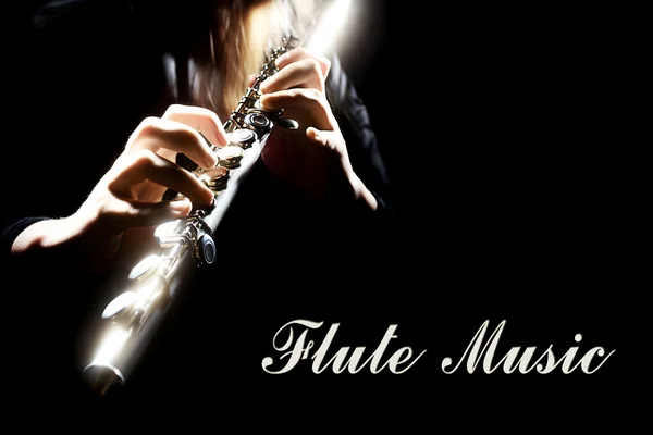 Музыка на флейте — стоковое фото
