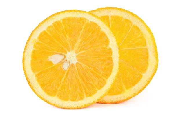 分離されたオレンジのスライス — ストック写真