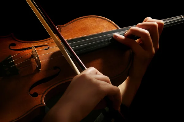 Tocar violino Fotografias De Stock Royalty-Free