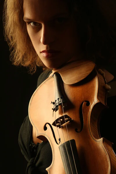 Violin. Violinist — Stockfoto