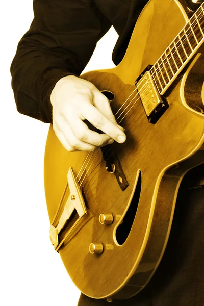 Guitarrista eléctrico de guitarra . — Foto de Stock