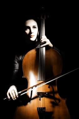 Cello classical musician cellist performer. clipart