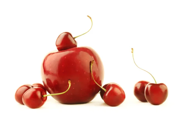 Červené ovoce. — Stock fotografie