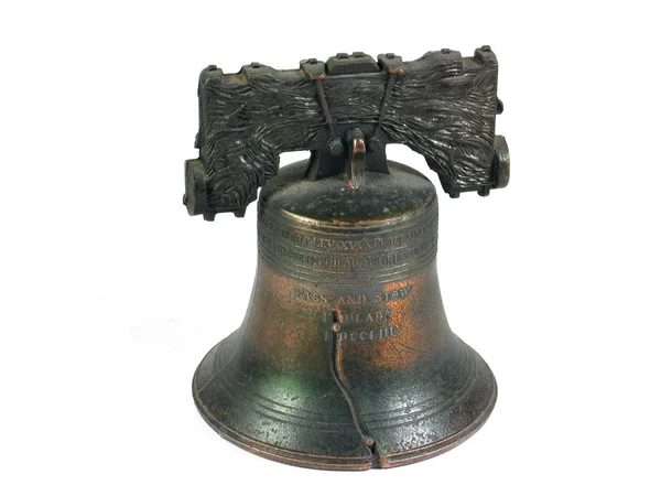 Liberty bell philadelphia isolerad på vit — Stockfoto