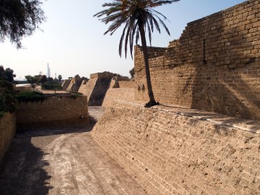 eski caesarea İsrail şehir duvarları