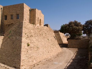 eski caesarea İsrail şehir duvarları
