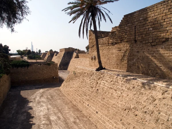 stock image Old Caesarea Israel city walls