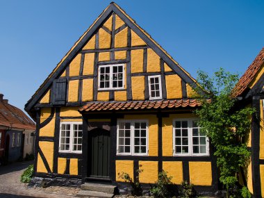 Traditional old Danish house clipart