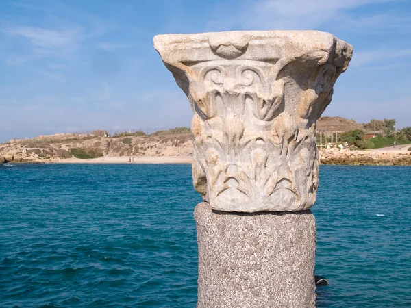 Korintiska grekiska Joniska romerska klassiska marmor kolumn — Stockfoto