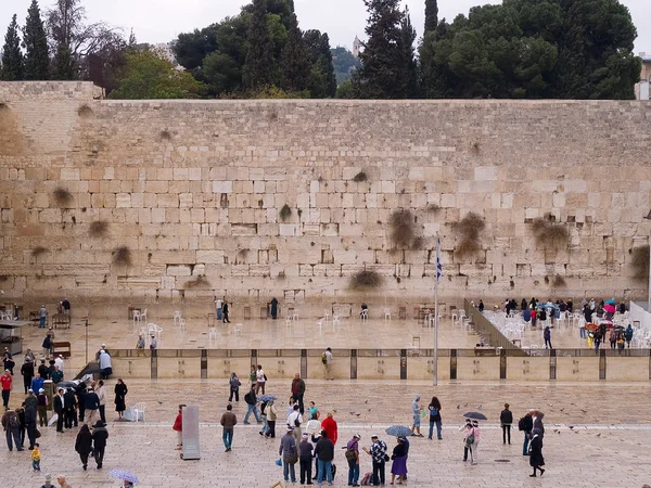 O Muro das Lamentações do Ocidente Jerusalém Israel — Fotografia de Stock