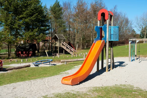 Modern design colorful attractive playground — Stock Photo, Image