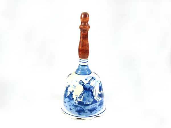 Traditional Dutch Delft bell isolated — Stock Photo, Image